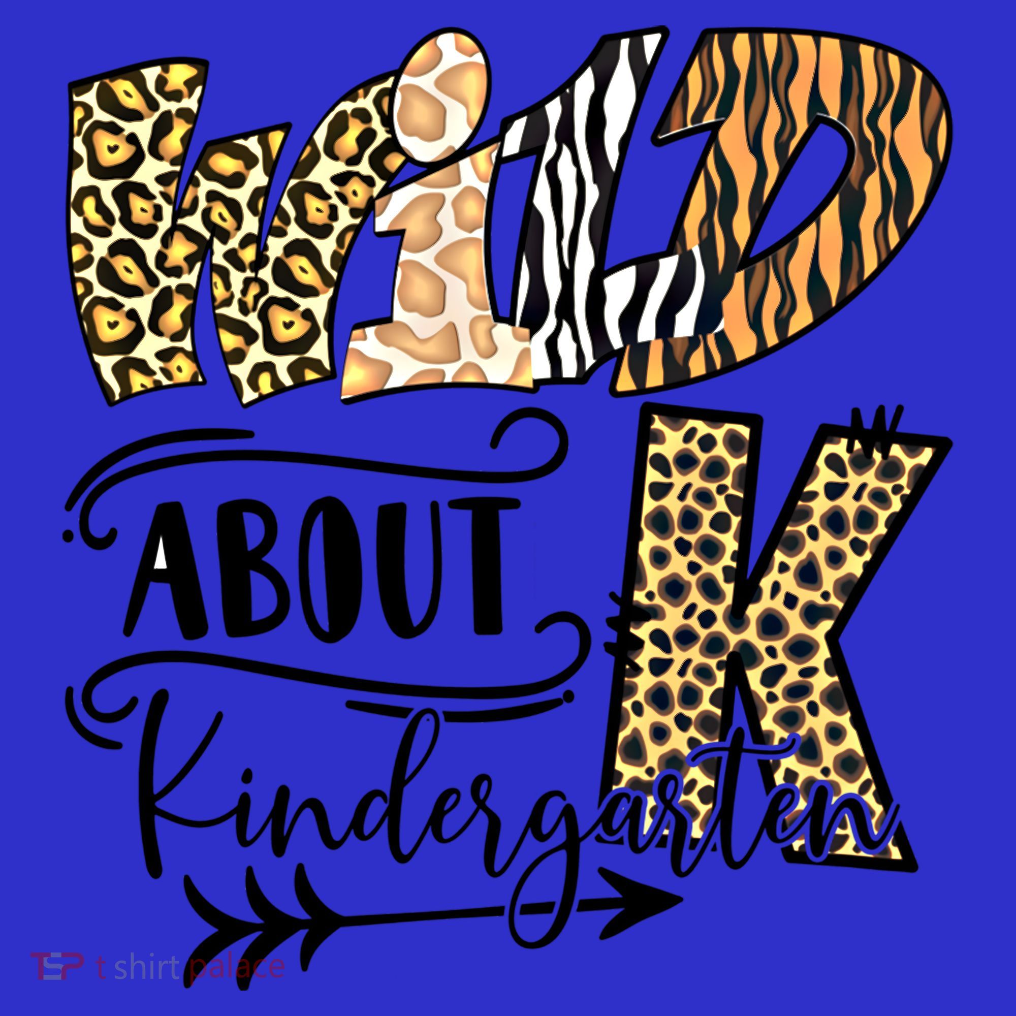 Wild About Kindergarten Leopard Print School Teacher Gift Hoodie