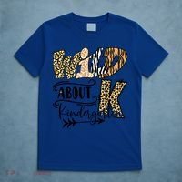Wild About Kindergarten Leopard Print School Teacher Gift T-Shirt thumb 5