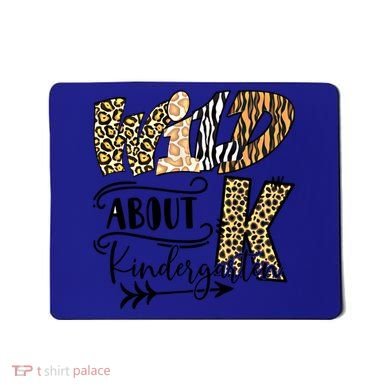 Wild About Kindergarten Leopard Print School Teacher Gift Mousepad