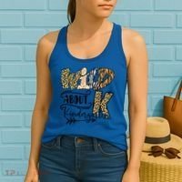 Wild About Kindergarten Leopard Print School Teacher Gift Women's Tank Top thumb 2
