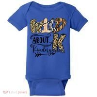 Wild About Kindergarten Leopard Print School Teacher Gift Baby Bodysuit thumb 0