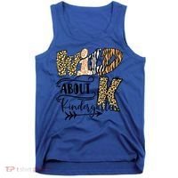 Wild About Kindergarten Leopard Print School Teacher Gift Tank Top thumb 0
