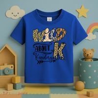 Wild About Kindergarten Leopard Print School Teacher Gift Toddler T-Shirt thumb 3