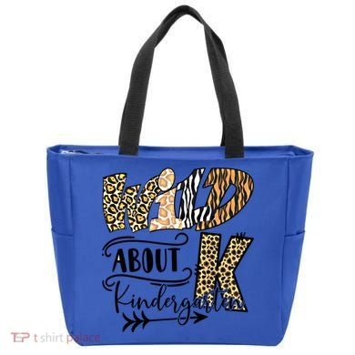 Wild About Kindergarten Leopard Print School Teacher Gift Tote Bag