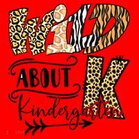 Wild About Kindergarten Leopard Print School Teacher Gift Santa Hat thumb 1
