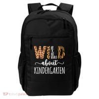 Wild About Kindergarten Teacher Leopard Print Gift Backpack thumb 0