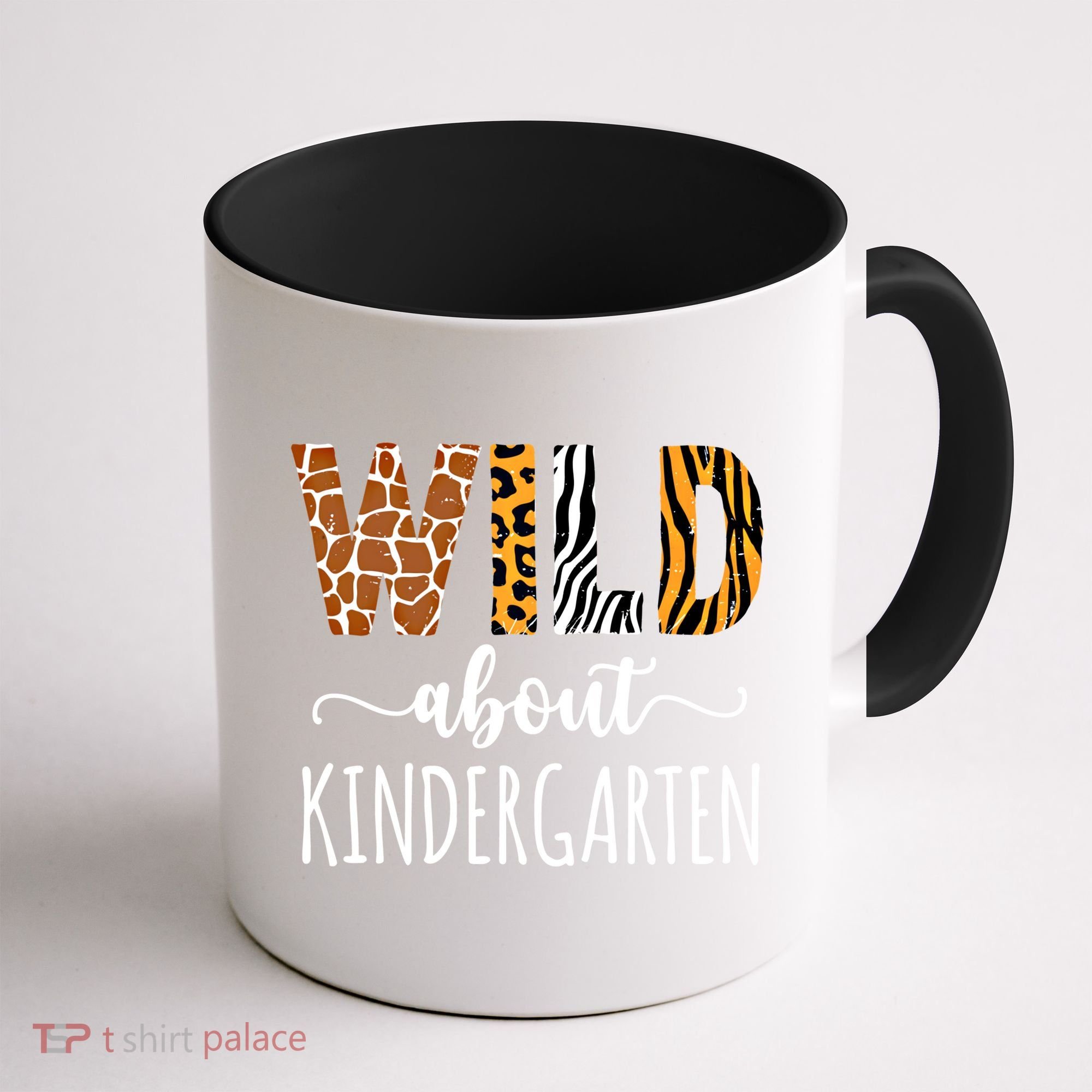 Wild About Kindergarten Teacher Leopard Print Gift Coffee Mug