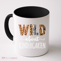 Wild About Kindergarten Teacher Leopard Print Gift Coffee Mug thumb 0