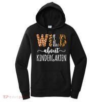 Wild About Kindergarten Teacher Leopard Print Gift Women's Hoodie thumb 0