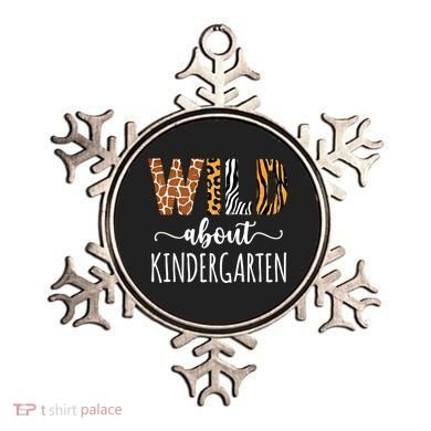 Wild About Kindergarten Teacher Leopard Print Gift Ornament