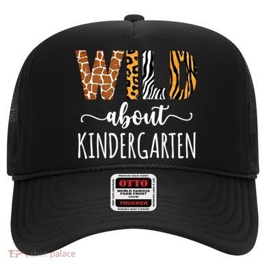 Wild About Kindergarten Teacher Leopard Print Gift Hat