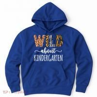 Wild About Kindergarten Teacher Leopard Print Gift Hoodie thumb 0
