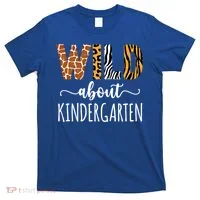 Wild About Kindergarten Teacher Leopard Print Gift T-Shirt thumb 0
