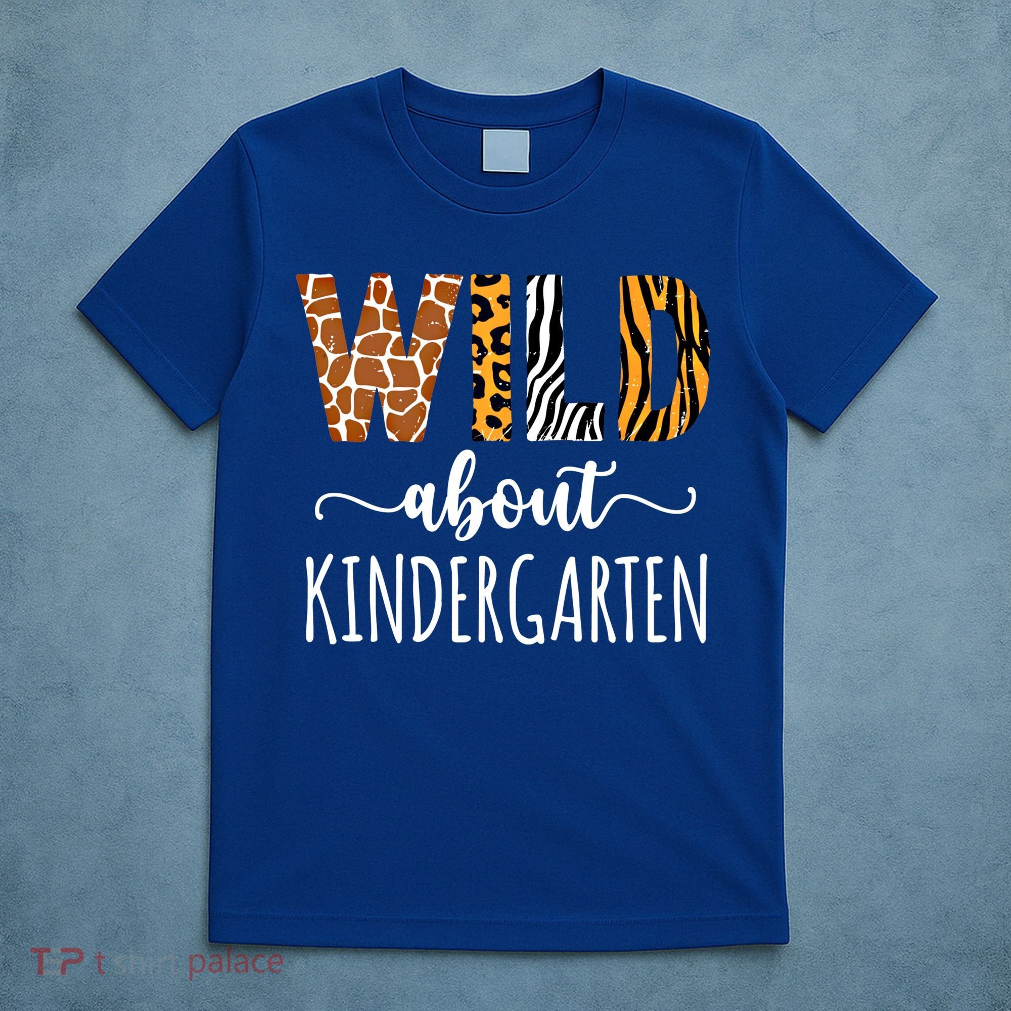 Wild About Kindergarten Teacher Leopard Print Gift T-Shirt