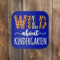 Wild About Kindergarten Teacher Leopard Print Gift Coaster thumb 0