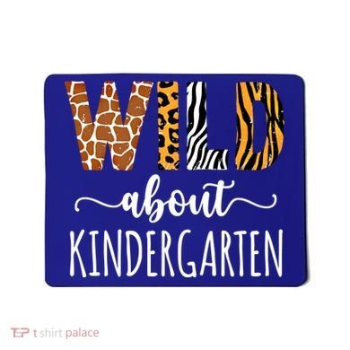 Wild About Kindergarten Teacher Leopard Print Gift Mousepad