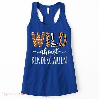 Wild About Kindergarten Teacher Leopard Print Gift Women's Tank Top