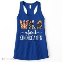 Wild About Kindergarten Teacher Leopard Print Gift Women's Tank Top thumb 0