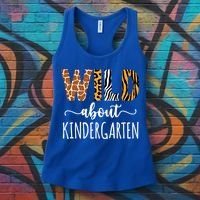 Wild About Kindergarten Teacher Leopard Print Gift Women's Tank Top thumb 3