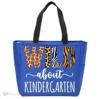 Wild About Kindergarten Teacher Leopard Print Gift Tote Bag thumb 0
