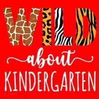 Wild About Kindergarten Teacher Leopard Print Gift Santa Hat thumb 1
