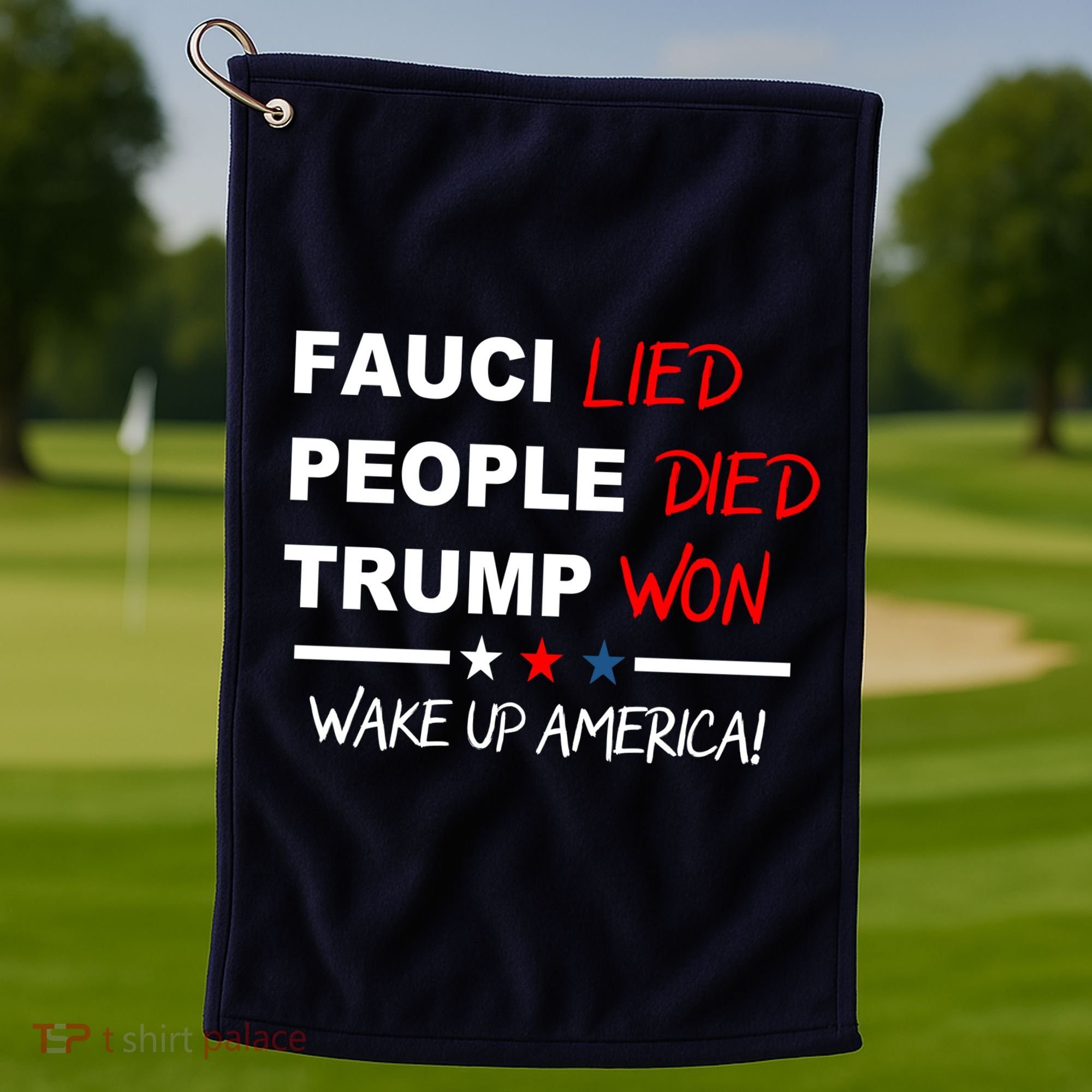 Wake Up America Golf Towel