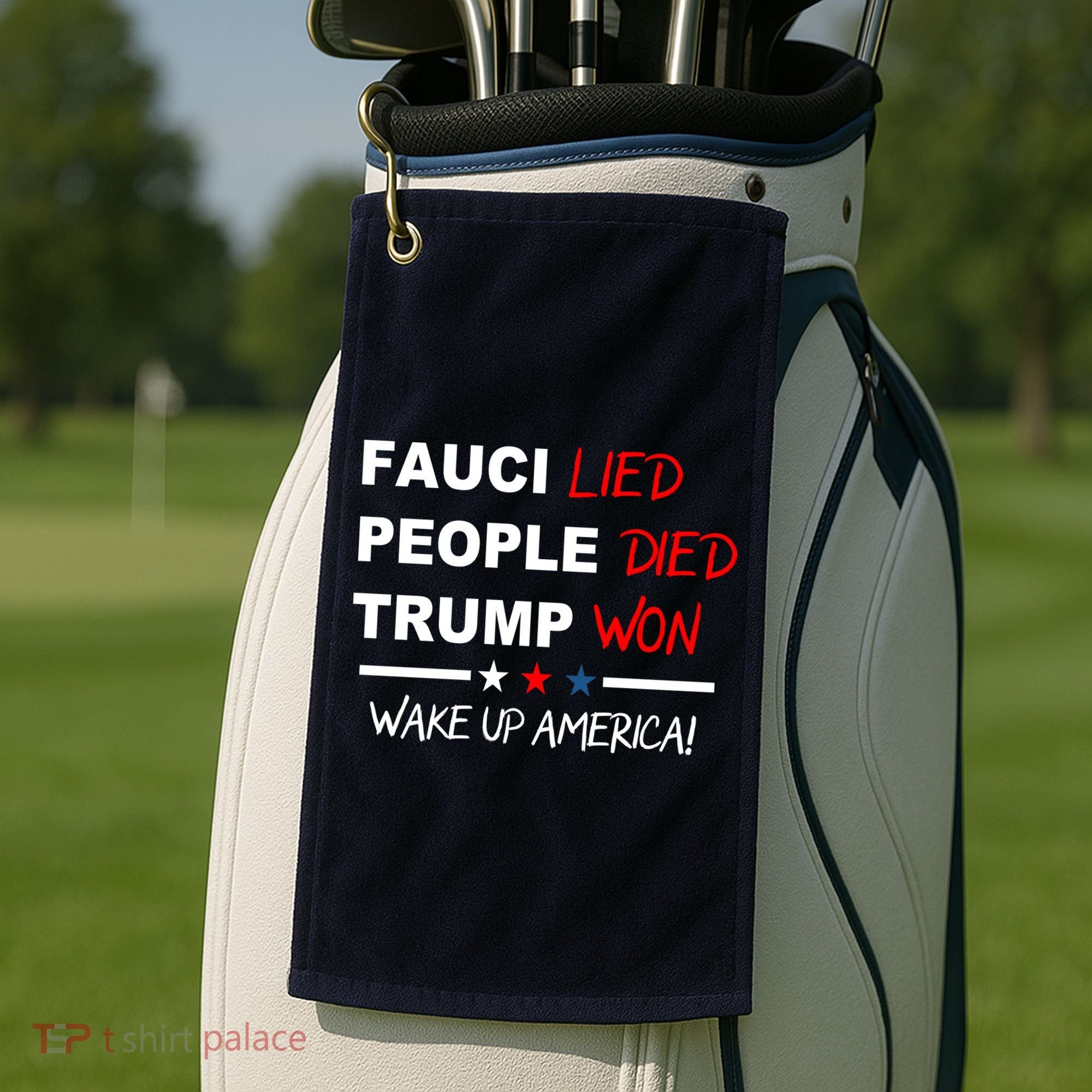 Wake Up America Golf Towel