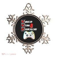 Wake Up Turn Eight Game All Day 8th Birthday Ornament thumb 0