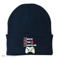 Wake Up Turn Eight Game All Day 8th Birthday Beanie thumb 0