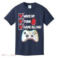 Wake Up Turn Eight Game All Day 8th Birthday Kids T-Shirt thumb 0