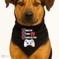 Wake Up Turn Eleven Game All Day 11th Birthday USA-Made Doggie Bandana thumb 1