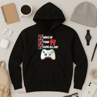 Wake Up Turn Eleven Game All Day 11th Birthday Hoodie thumb 3