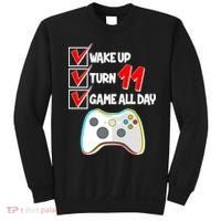 Wake Up Turn Eleven Game All Day 11th Birthday Sweatshirt thumb 0