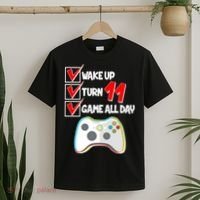 Wake Up Turn Eleven Game All Day 11th Birthday T-Shirt thumb 2