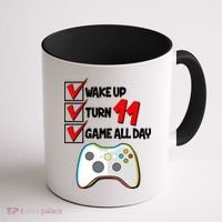 Wake Up Turn Eleven Game All Day 11th Birthday Coffee Mug thumb 1