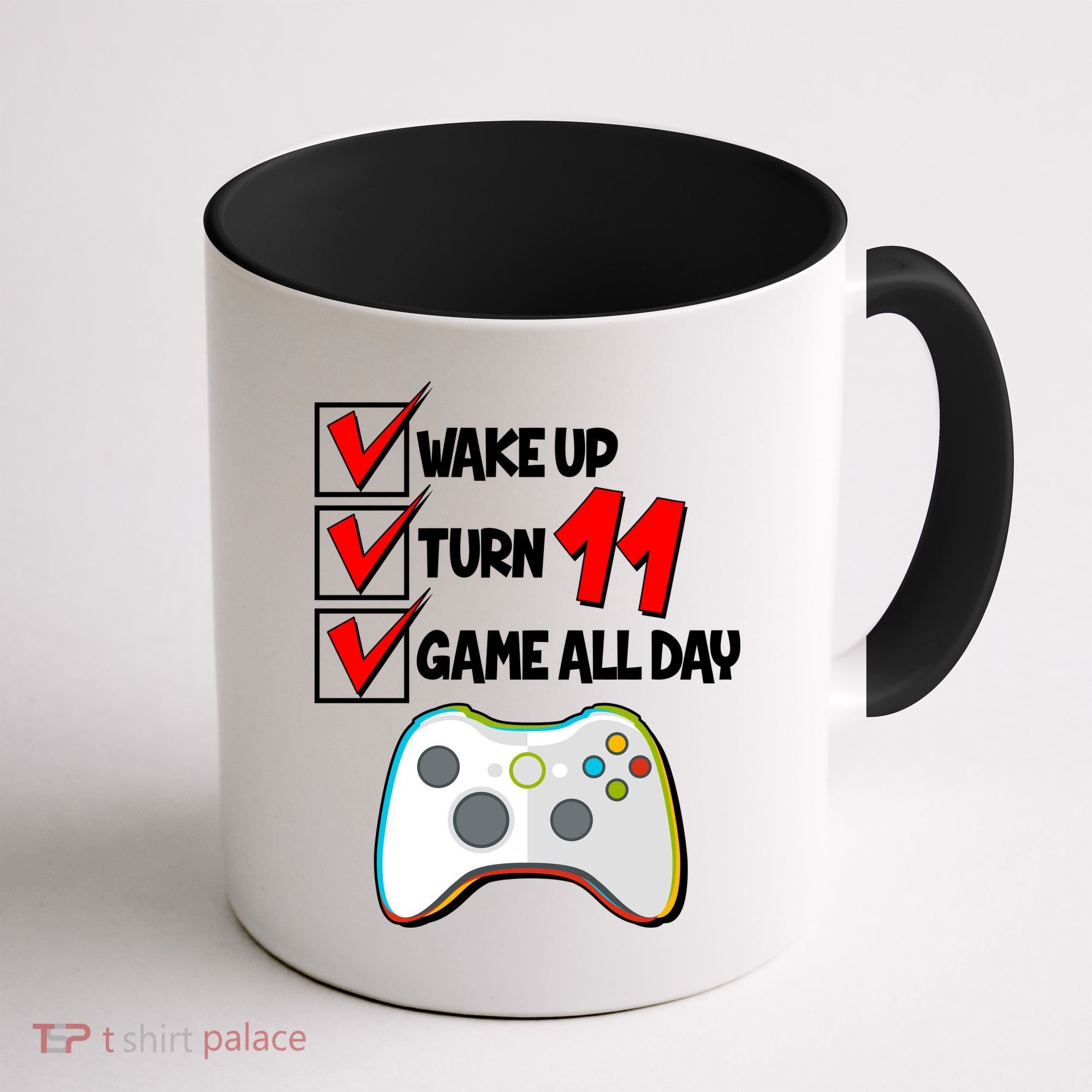Wake Up Turn Eleven Game All Day 11th Birthday Coffee Mug