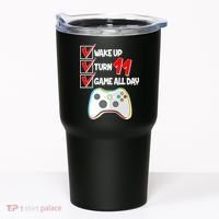 Wake Up Turn Eleven Game All Day 11th Birthday Tumbler thumb 0