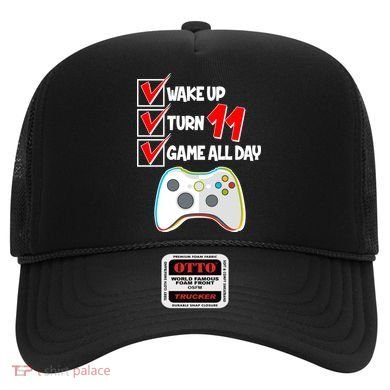 Wake Up Turn Eleven Game All Day 11th Birthday Hat