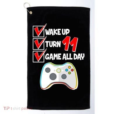 Wake Up Turn Eleven Game All Day 11th Birthday Golf Towel