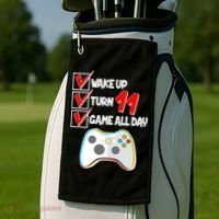 Wake Up Turn Eleven Game All Day 11th Birthday Golf Towel thumb 2