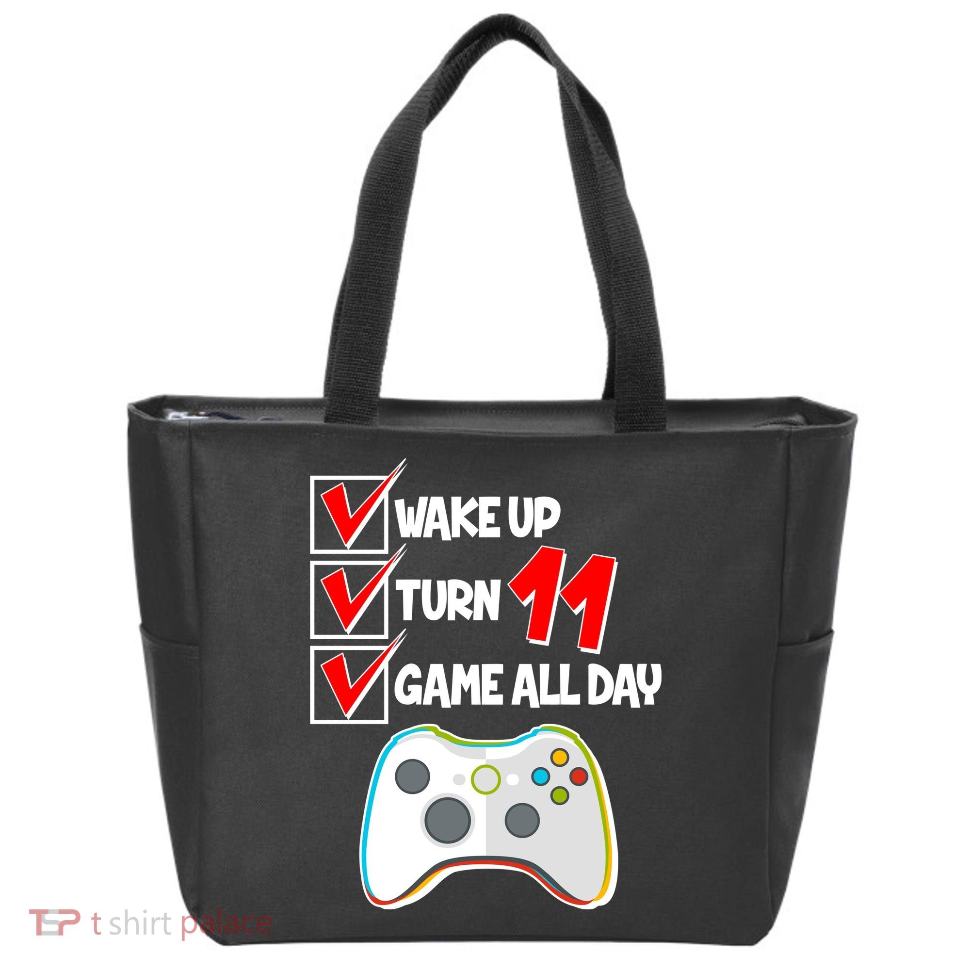 Wake Up Turn Eleven Game All Day 11th Birthday Tote Bag