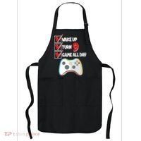 Wake Up Turn Nine Game All Day 9th Birthday Apron thumb 0