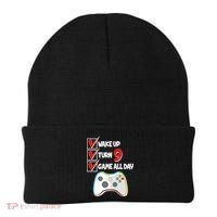 Wake Up Turn Nine Game All Day 9th Birthday Beanie thumb 0