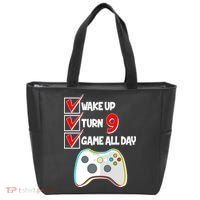 Wake Up Turn Nine Game All Day 9th Birthday Tote Bag thumb 0