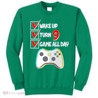 Wake Up Turn Nine Game All Day 9th Birthday Sweatshirt thumb 0