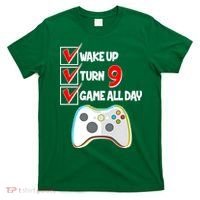 Wake Up Turn Nine Game All Day 9th Birthday T-Shirt thumb 0
