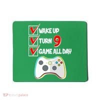 Wake Up Turn Nine Game All Day 9th Birthday Mousepad thumb 0