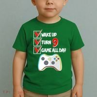 Wake Up Turn Nine Game All Day 9th Birthday Toddler T-Shirt thumb 2