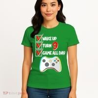Wake Up Turn Nine Game All Day 9th Birthday Women's T-Shirt thumb 4