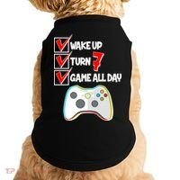 Wake Up Turn Seven Game All Day 7th Birthday Doggie Tank thumb 0